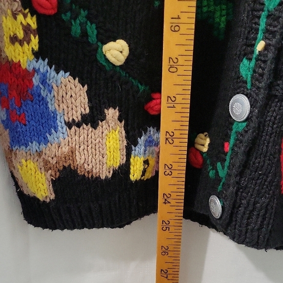 Vintage 90 Eagles Eye Teacher Ameeican  Cardigan Sweater  Size S - Picture 10 of 10